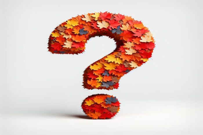 autumn question mark